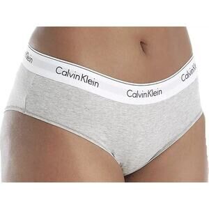 Calvin Klein Plus Size Modern Cotton Logo Hipster Underwear, Gray Size 3XL 0048